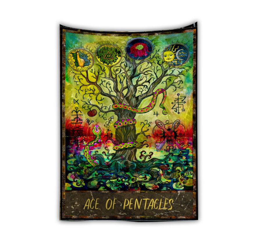 Alien Party Bar Skeleton Fluorescent Tapestry