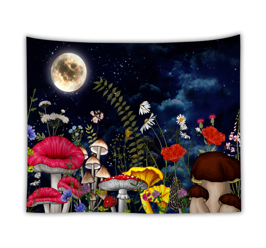 Alien Party Bar Skeleton Fluorescent Tapestry